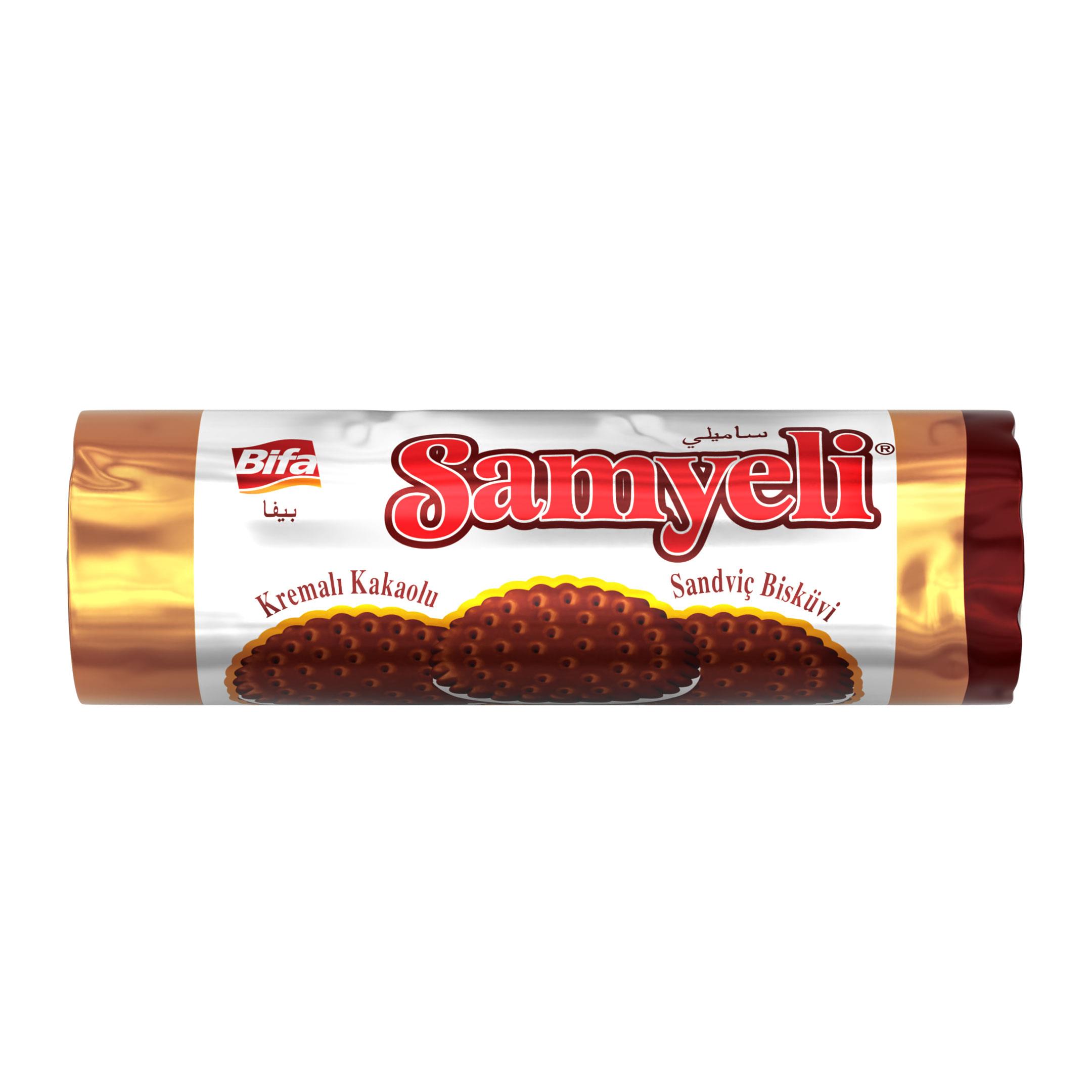 Bifa Samyeli Kremalı Kakaolu Sandviç Bisküvi 150 gr 3 Adet