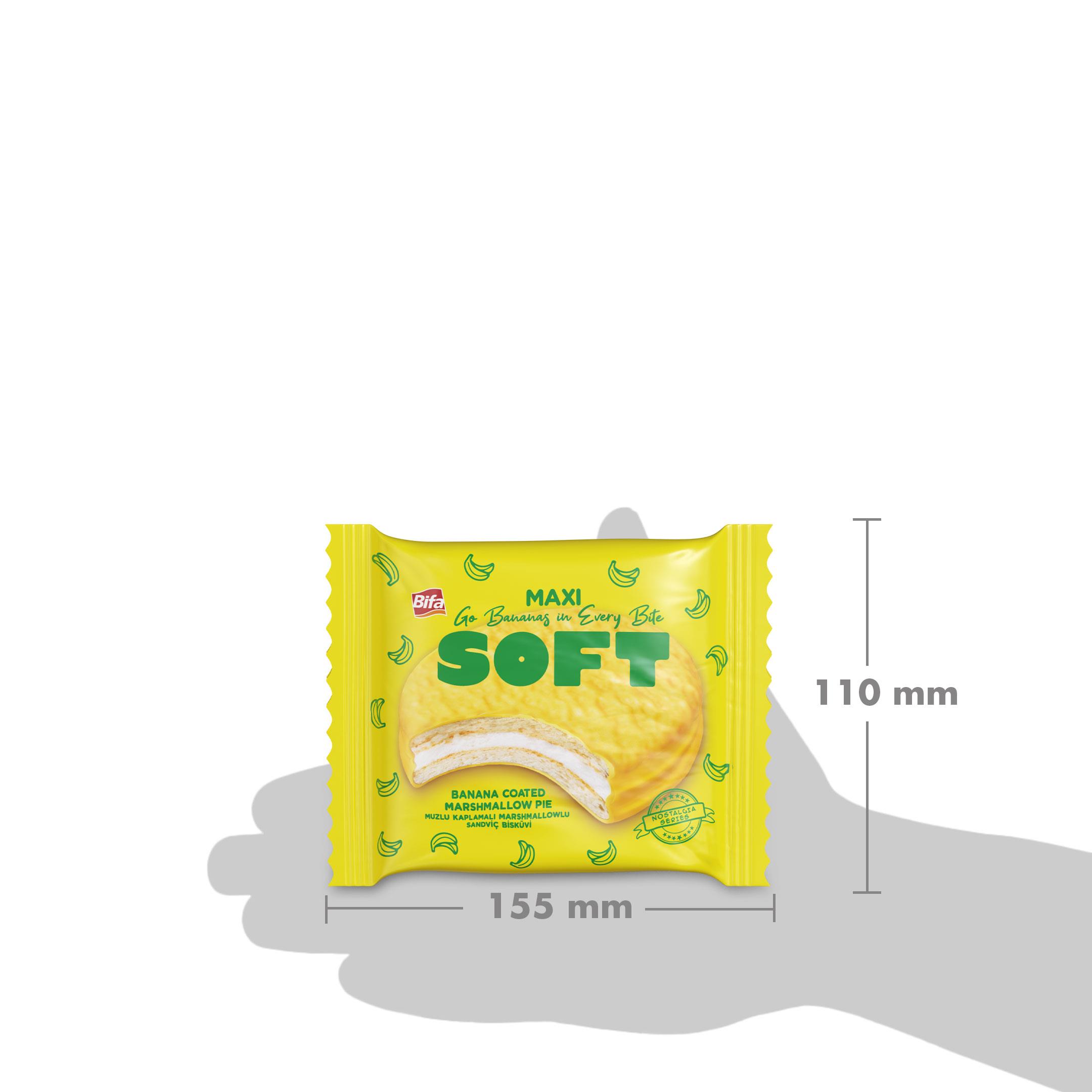 Bifa Soft Muzlu Marshmallowlu Maxi Boy Bisküvi 50 gr x 6 Adet