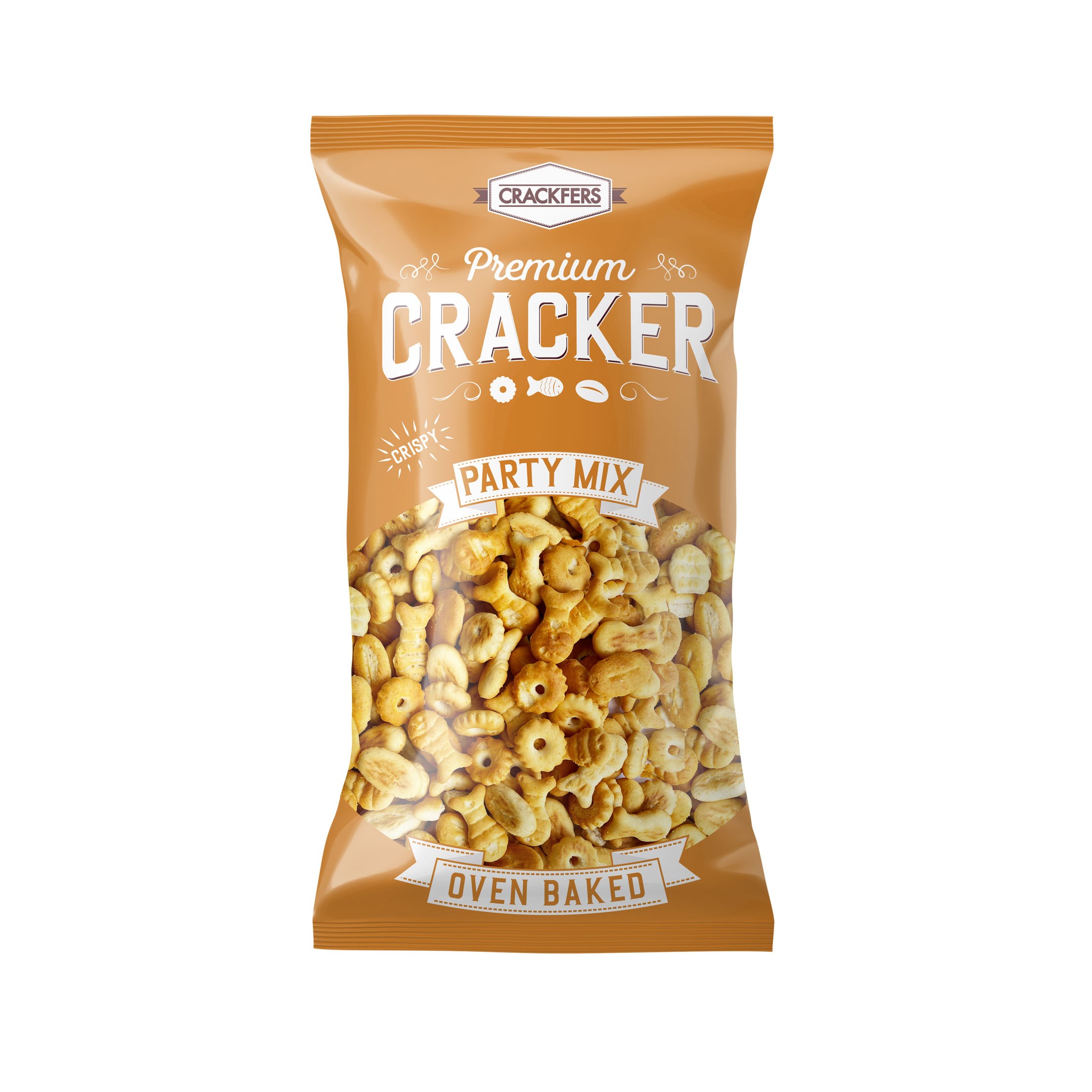 Crackfers Mix Maxi Boy Kraker - Balık - Nokta - Badem 300 gr x 12 Adet