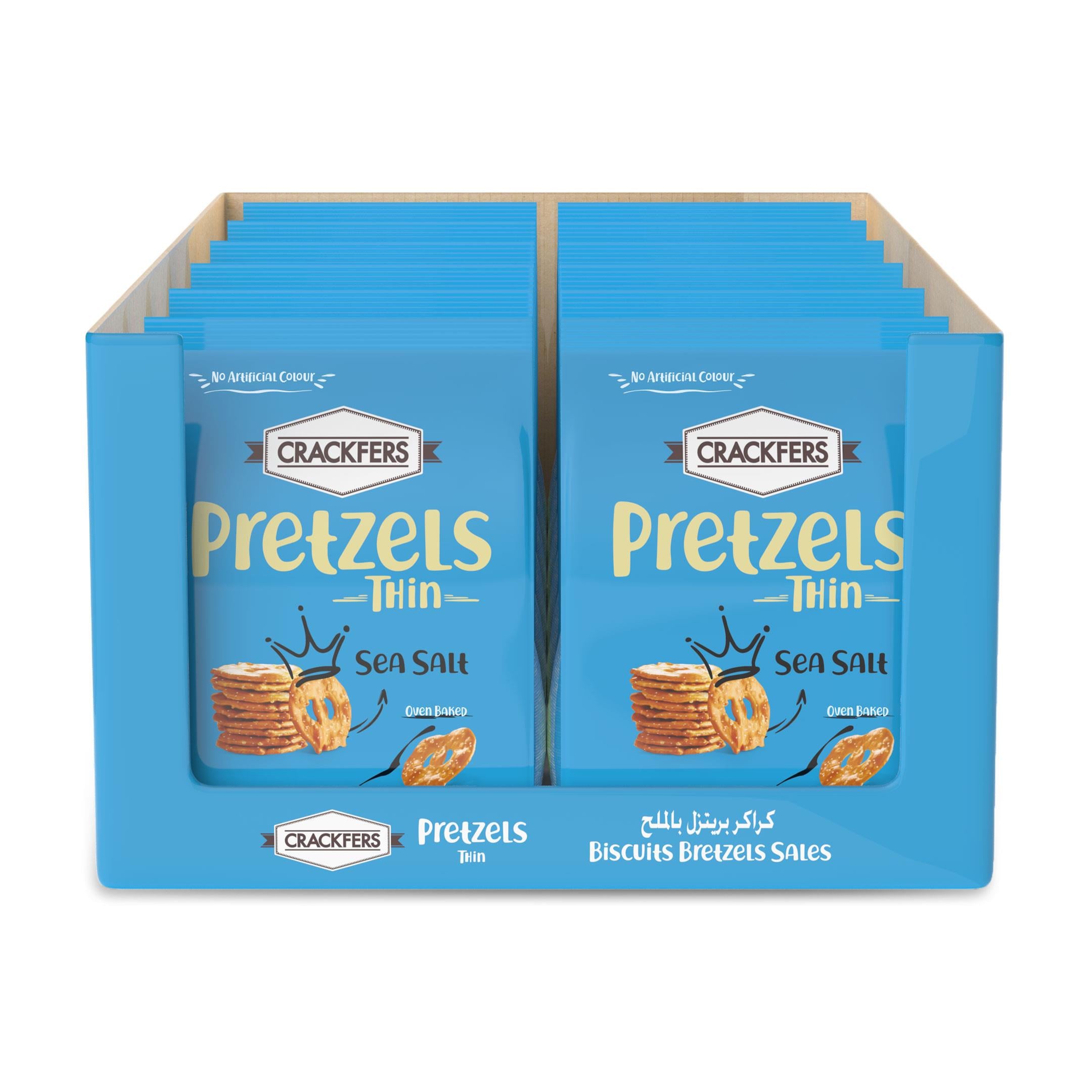 Crackfers Pretzel Deniz Tuzlu 200 gr x 12 Adet