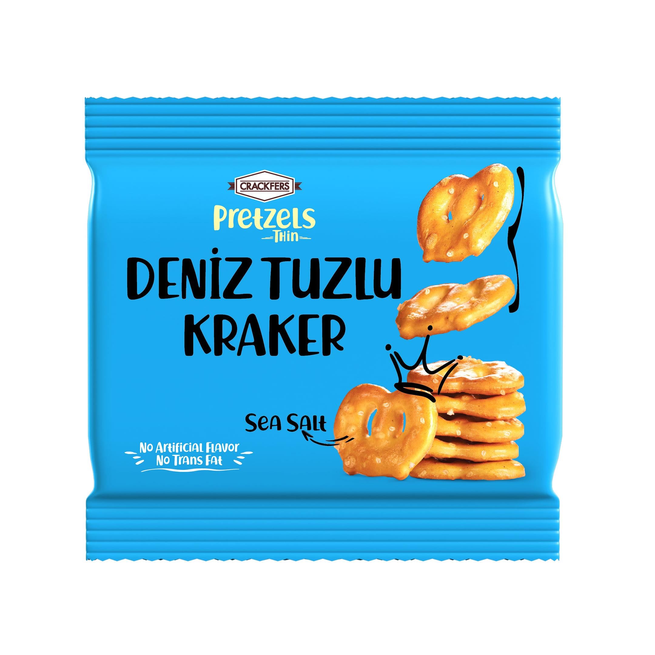 Crackfers Pretzel Deniz Tuzlu 35 gr x 6 Adet
