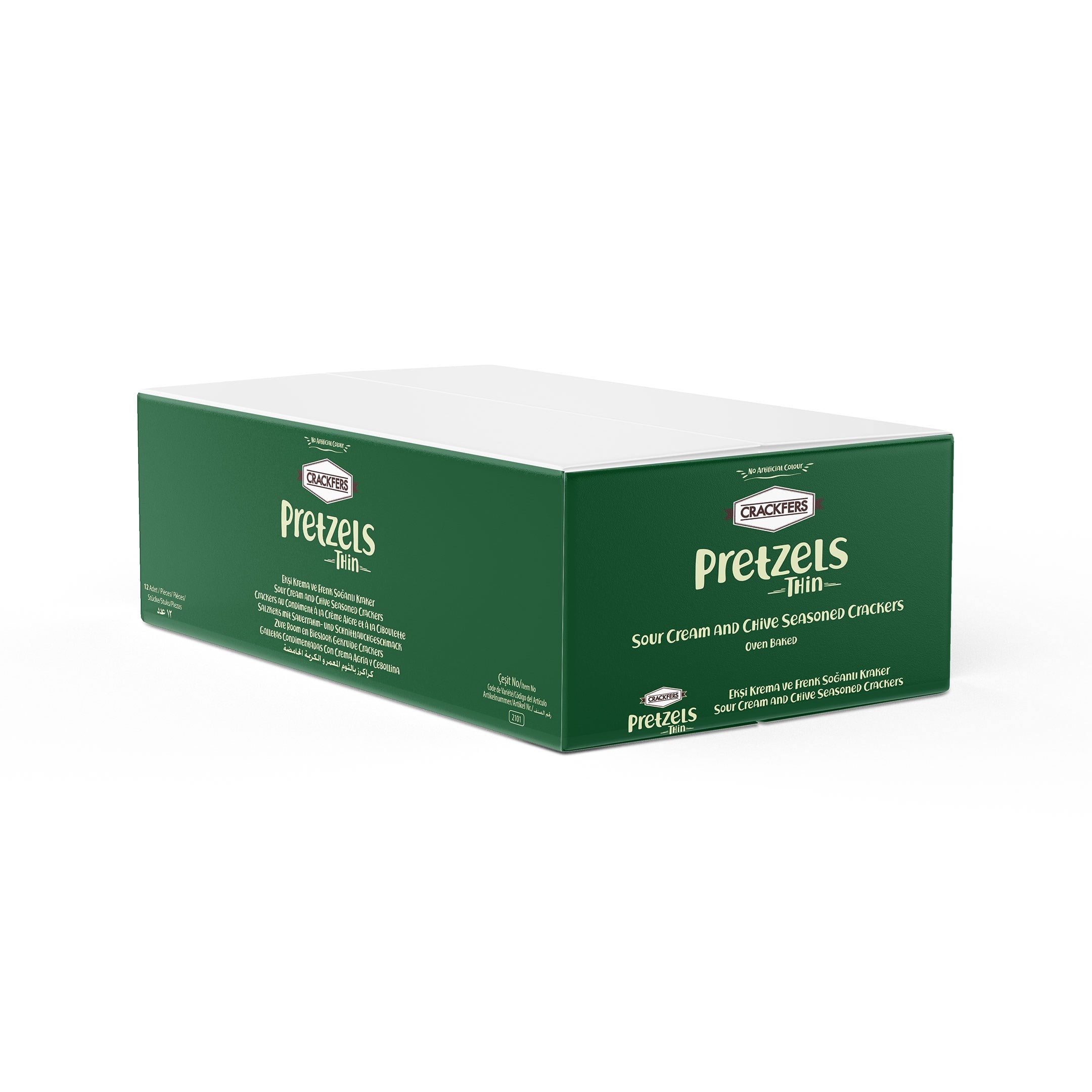 Crackfers Pretzel Ekşi Krema ve Frenk Soğanlı 200 gr x 12 adet