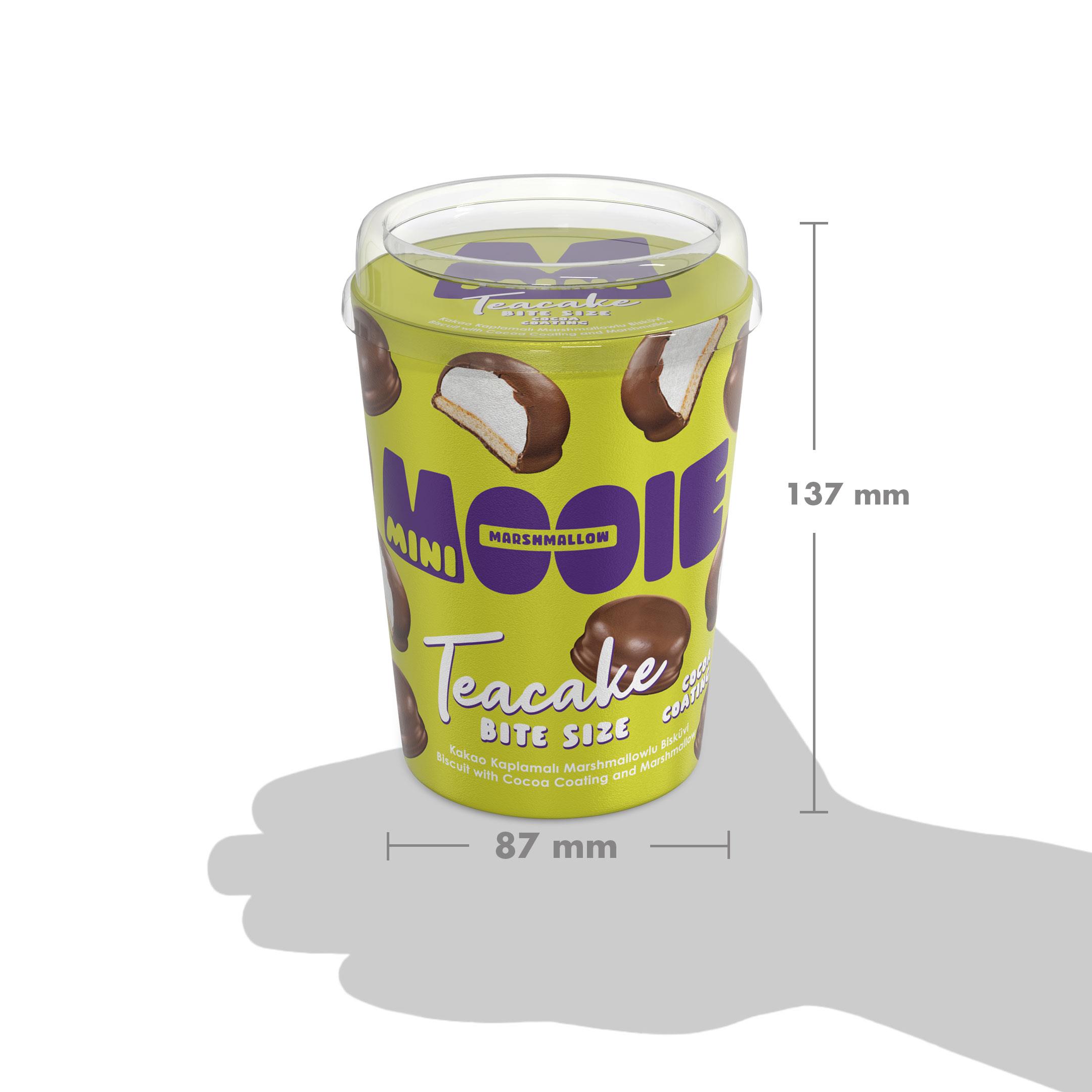 Mooie Teacake Kakao Kaplamalı  Marshmallowlu Bisküvi 125 gr x 2 Adet