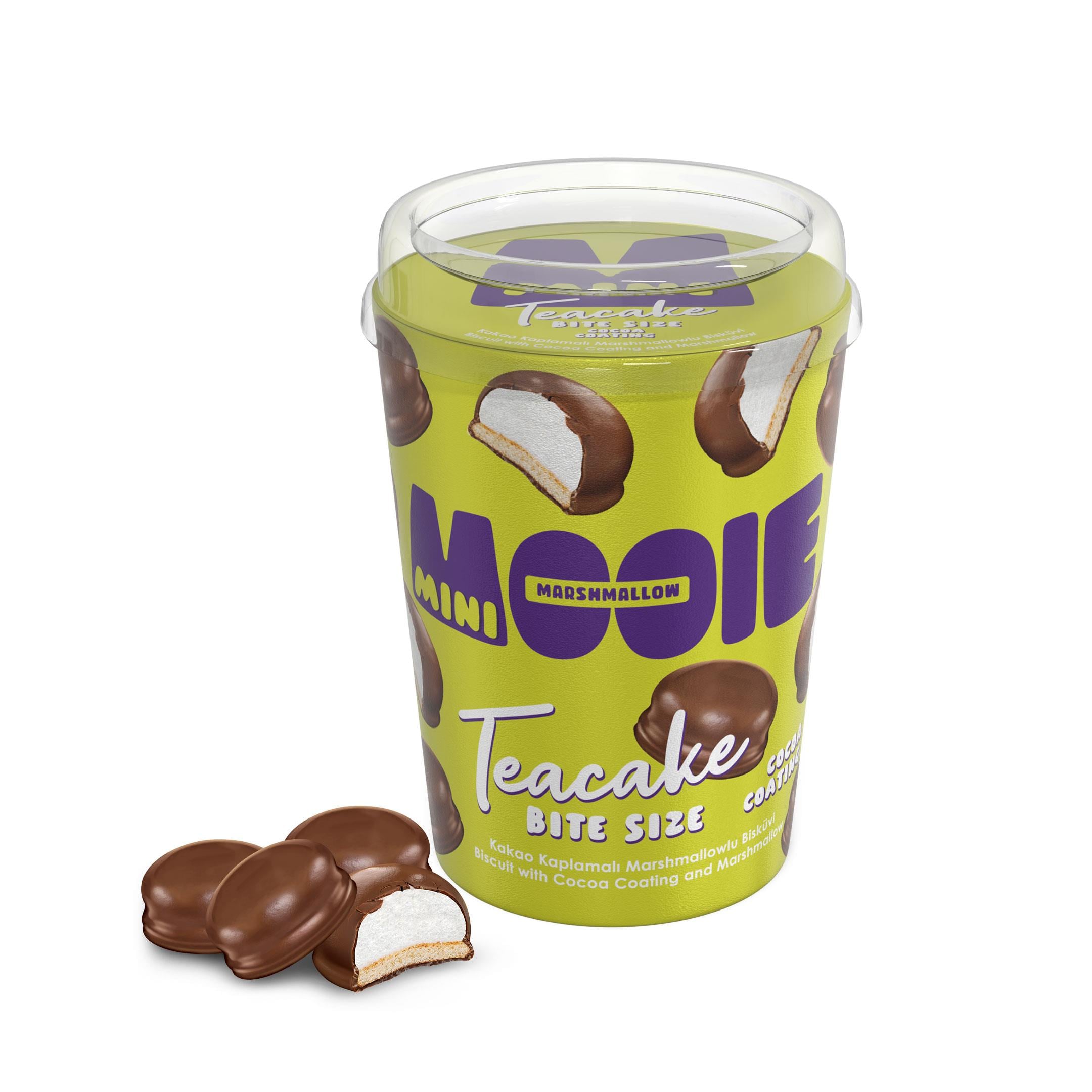 Mooie Teacake Kakao Kaplamalı  Marshmallowlu Bisküvi 125 gr x 2 Adet