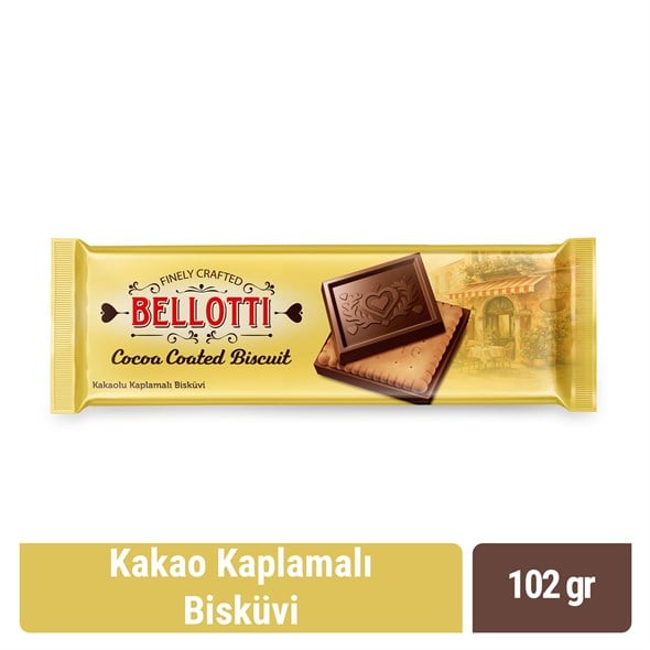 Bellotti Kakao Kaplamalı Bisküvi 102 gr
