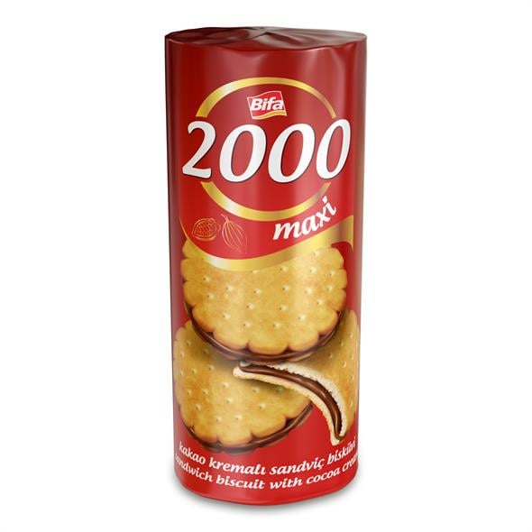 Bifa 2000 Kakaolu Kremalı Sandviç Bisküvi 500gr