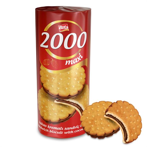 Bifa 2000 Kakaolu Kremalı Sandviç Bisküvi 500gr