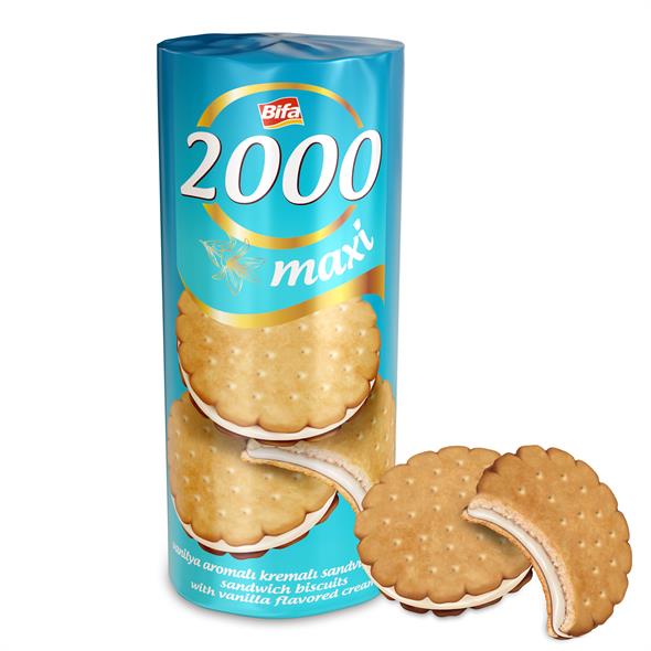 Bifa 2000 Vanilyalı Kremalı Sandviç Bisküvi 500gr