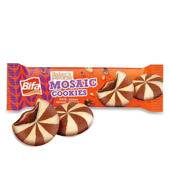 Bifa Bakers Favorite Kakao Kremalı Mozaik Bisküvi 80 gr x 6 Adet