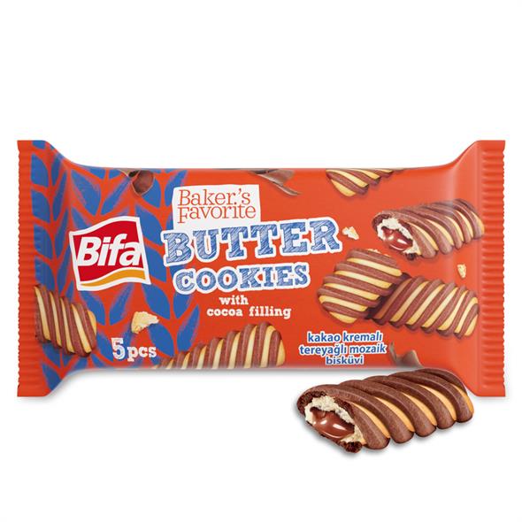 Bifa Bakers Favorite Tereyağlı Bisküvi Kakao Kremalı 100 gr x 4 adet