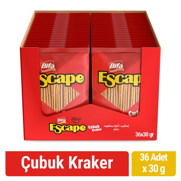 Bifa Escape Çubuk Kraker 30 gr x 36 Adet