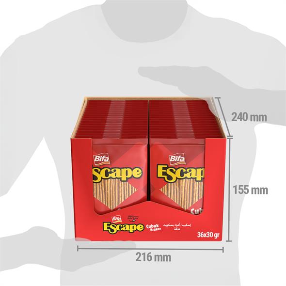 Bifa Escape Çubuk Kraker 30 gr x 36 Adet