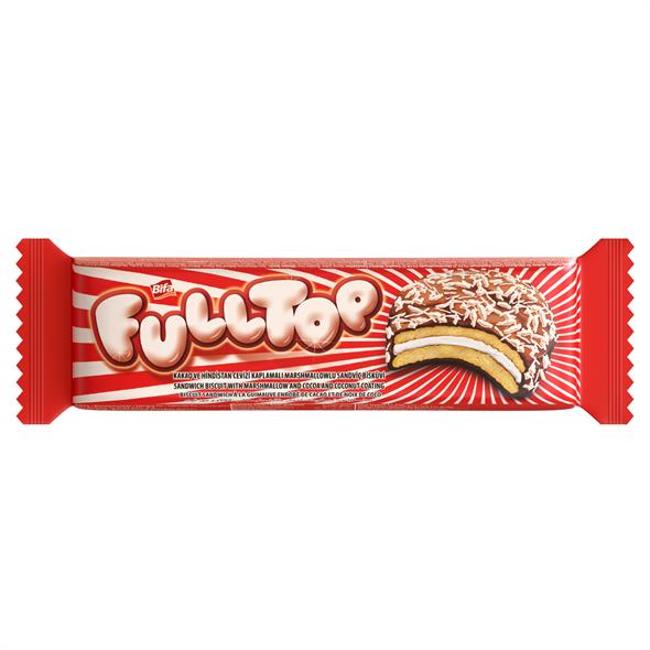Bifa Fulltop Kakao Ve Hindistan Cevizi Kaplamalı Marshmallowlu Sandviç Bisküvi 50 gr x 24 Adet