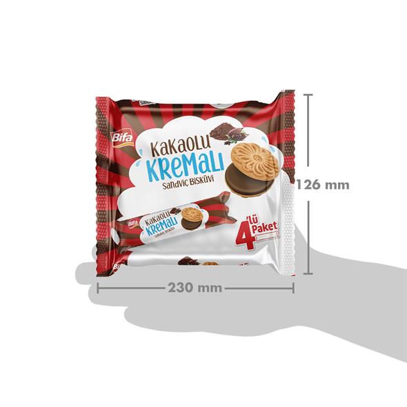Bifa Kakaolu Kremalı Sandviç Bisküvi 240 gr x 2 adet