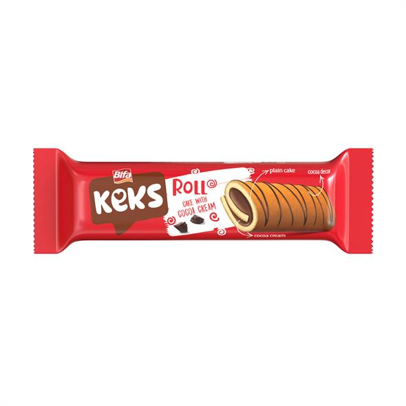 Bifa Keks Kakao Kremalı Rulo Kek 50 gr x 24 Adet