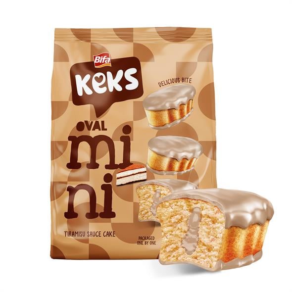 Bifa Keks Mini Oval Kek Tiramisulu 170 gr x 2 Adet