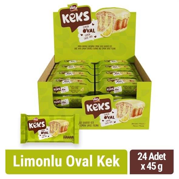 Bifa Keks Oval Cake with Lemon 45 g x 24 Pieces