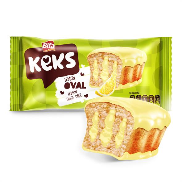 Bifa Keks Oval Cake with Lemon 45 g x 24 Pieces