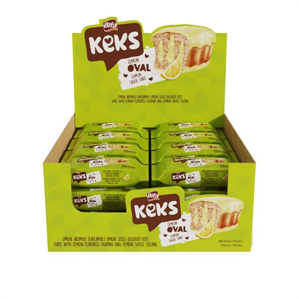 Bifa Keks Oval Cake with Lemon 45 g x 24 Pieces