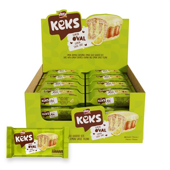 Bifa Keks Oval Cake with Lemon 45 g x 24 Pieces
