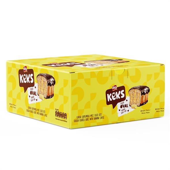 Bifa Keks Oval Cake with Banana 45 gr x 24 Pieces