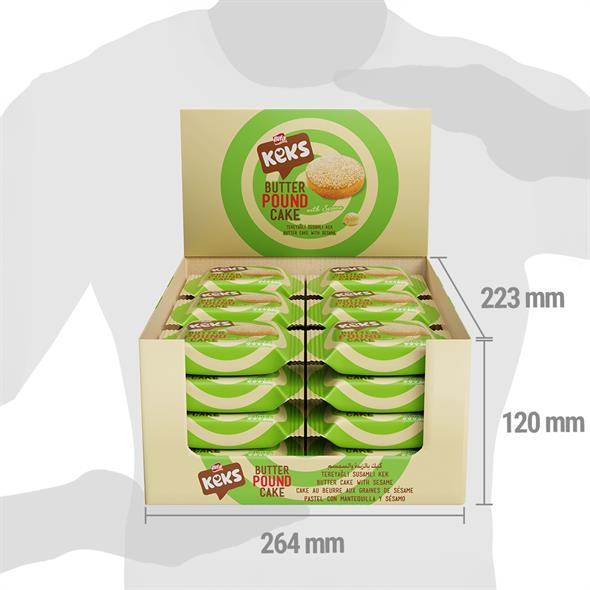 Bifa Keks Tereyağlı Susamlı Kek 50 gr x 24 adet