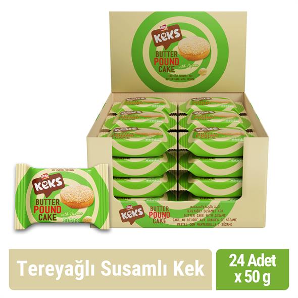 Bifa Keks Tereyağlı Susamlı Kek 50 gr x 24 adet