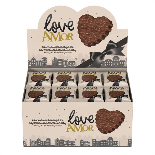 Bifa Love Amor Kaplamalı Çikolata Dolgulu Kek 55 gr x 24 Adet