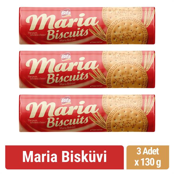 Bifa Maria Bisküvi 130 gr x 3 Adet