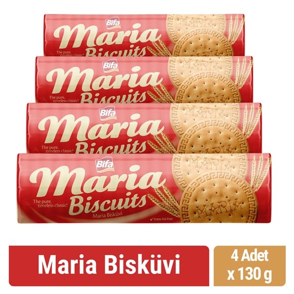 Bifa Maria Bisküvi 130 gr x 4 Adet