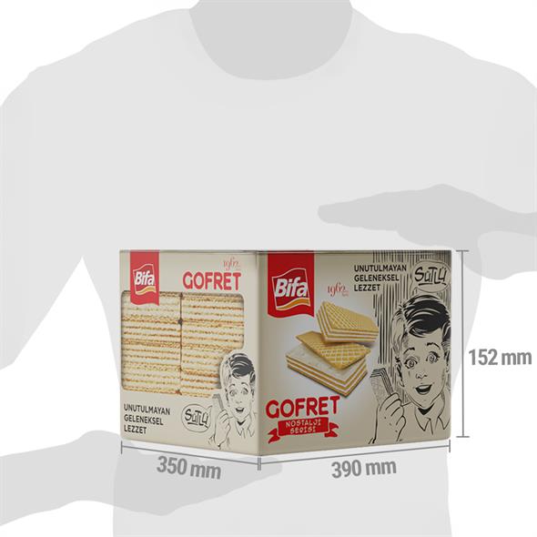 Bifa Nostalji Sütlü Vanilyalı Gofret 1000 gr