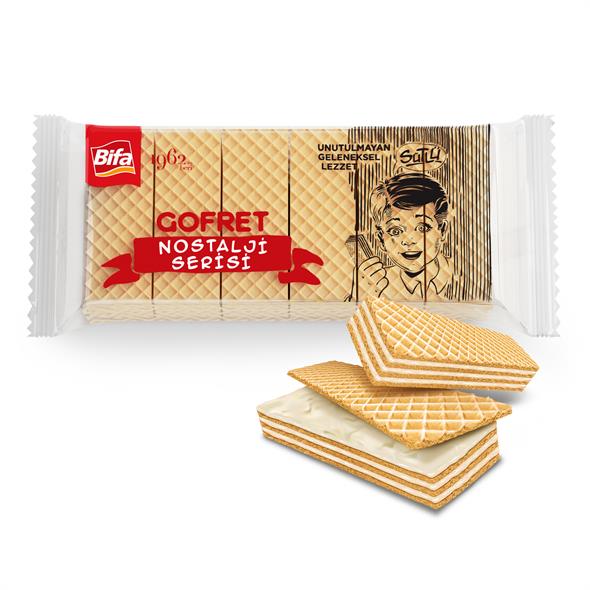Bifa Nostalji Sütlü Vanilyalı Gofret 1000 gr