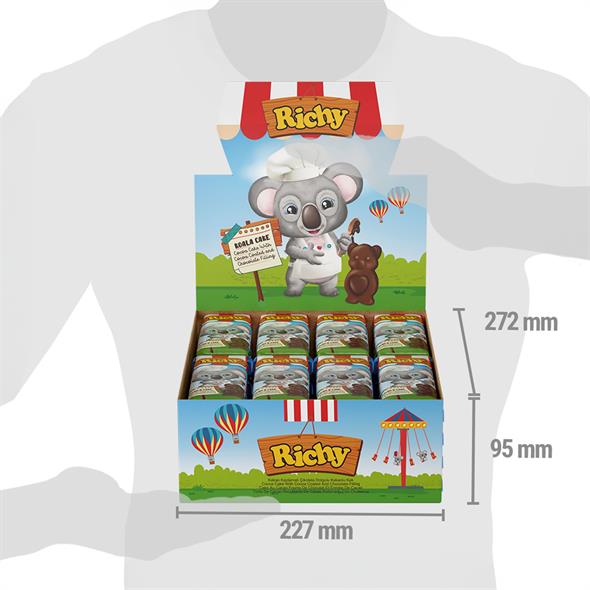 Bifa Richy Kaplamalı Çikolata Dolgulu Kakaolu Kek 55 gr x 24 Adet