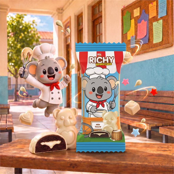 Bifa Richy Kaplamalı Sütlü Sos Dolgulu Kakaolu Kek 55 gr x 24 Adet