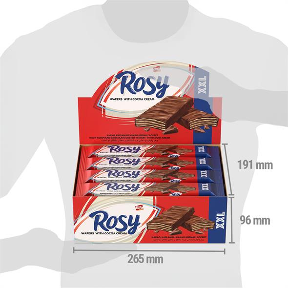 Bifa Rosy Kakao Kaplamalı Kakao Kremalı Gofret 70 gr x 24 Adet