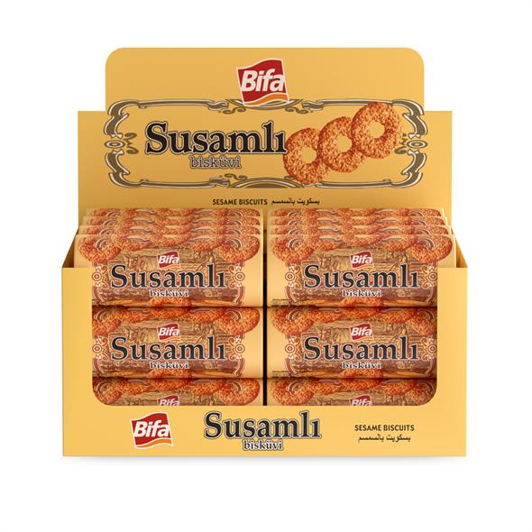 Bifa Susamlı Bisküvi 70 gr x 24 Adet