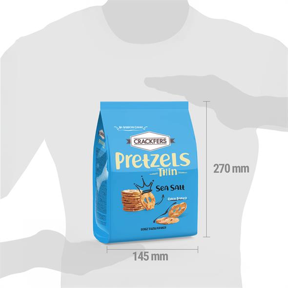 Crackfers Pretzel Deniz Tuzlu 200 gr x 2 Adet