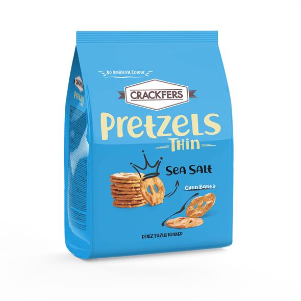 Crackfers Pretzel Deniz Tuzlu 200 gr x 12 Adet