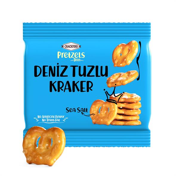 Crackfers Pretzel Deniz Tuzlu 35 gr x 24 Adet