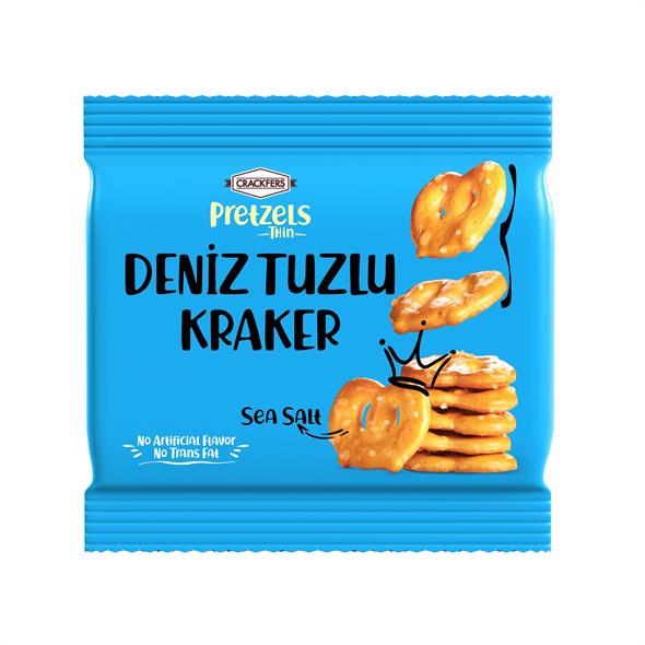 Crackfers Pretzel Deniz Tuzlu 35 gr x 24 Adet