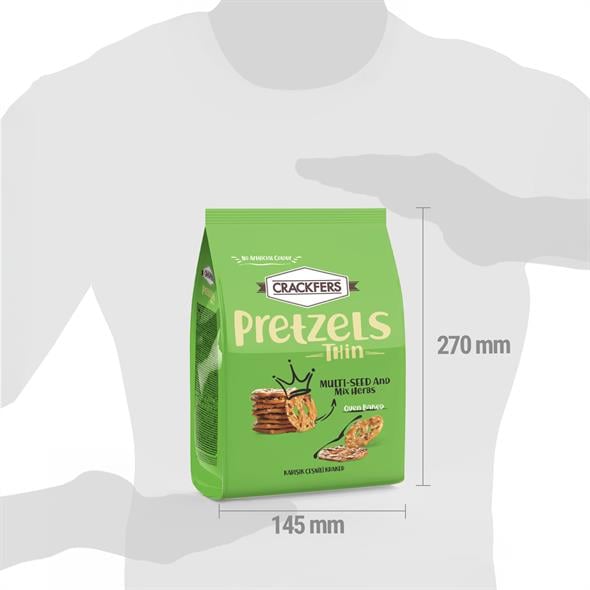 Crackfers Pretzel Karışık Çeşnili 200 gr x 2 Adet