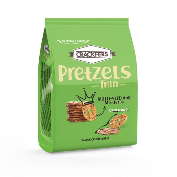 Crackfers Pretzel Karışık Çeşnili 200 gr x 2 Adet