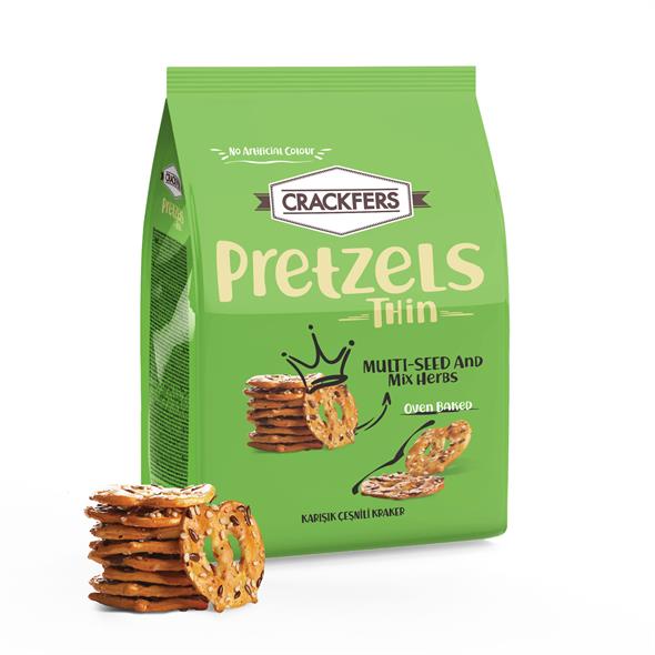 Crackfers Pretzel Karışık Çeşnili 200 gr x 2 Adet