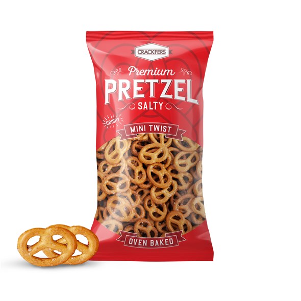 Crackfers Pretzel Maxi Boy Kraker 300 gr x 12 Adet