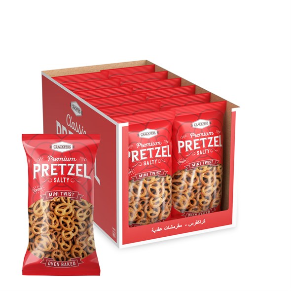 Crackfers Pretzel Maxi Boy Kraker 300 gr x 12 Adet