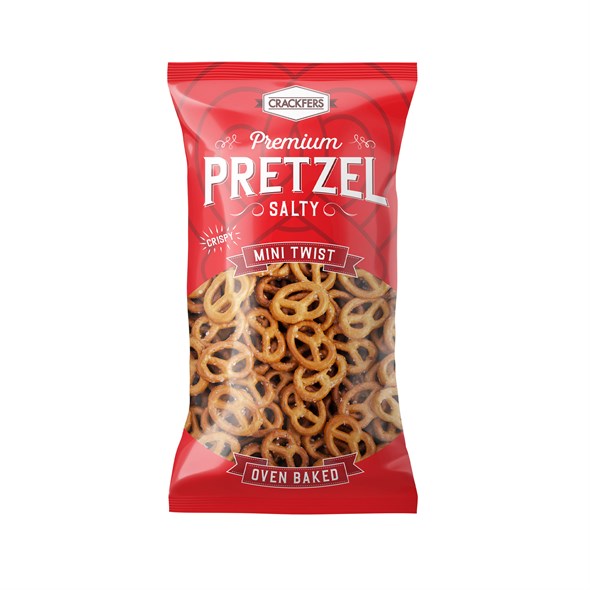 Crackfers Pretzel Maxi Boy Kraker 300 gr x 12 Adet