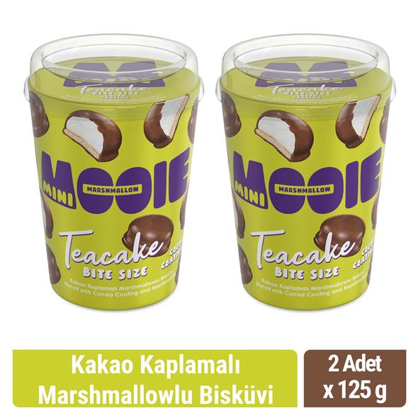 Mooie Teacake Kakao Kaplamalı  Marshmallowlu Bisküvi 125 gr x 2 Adet