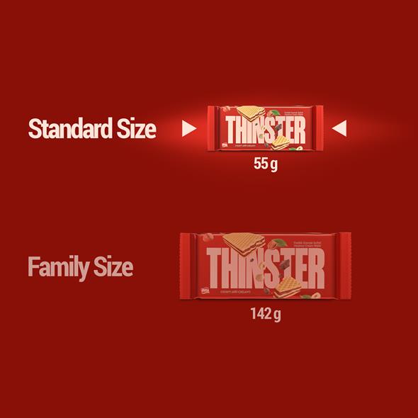 Thinster Fındık Kremalı Gofret 55 gr x 4 adet