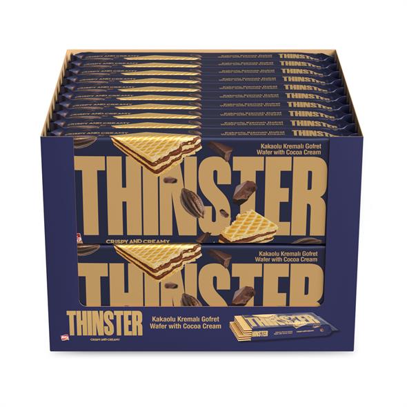 Thinster Kakaolu Kremalı Büyük Boy Gofret 142 gr x 20 adet