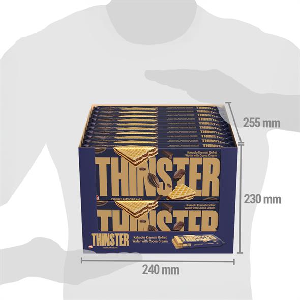 Thinster Kakaolu Kremalı Büyük Boy Gofret 142 gr x 20 adet